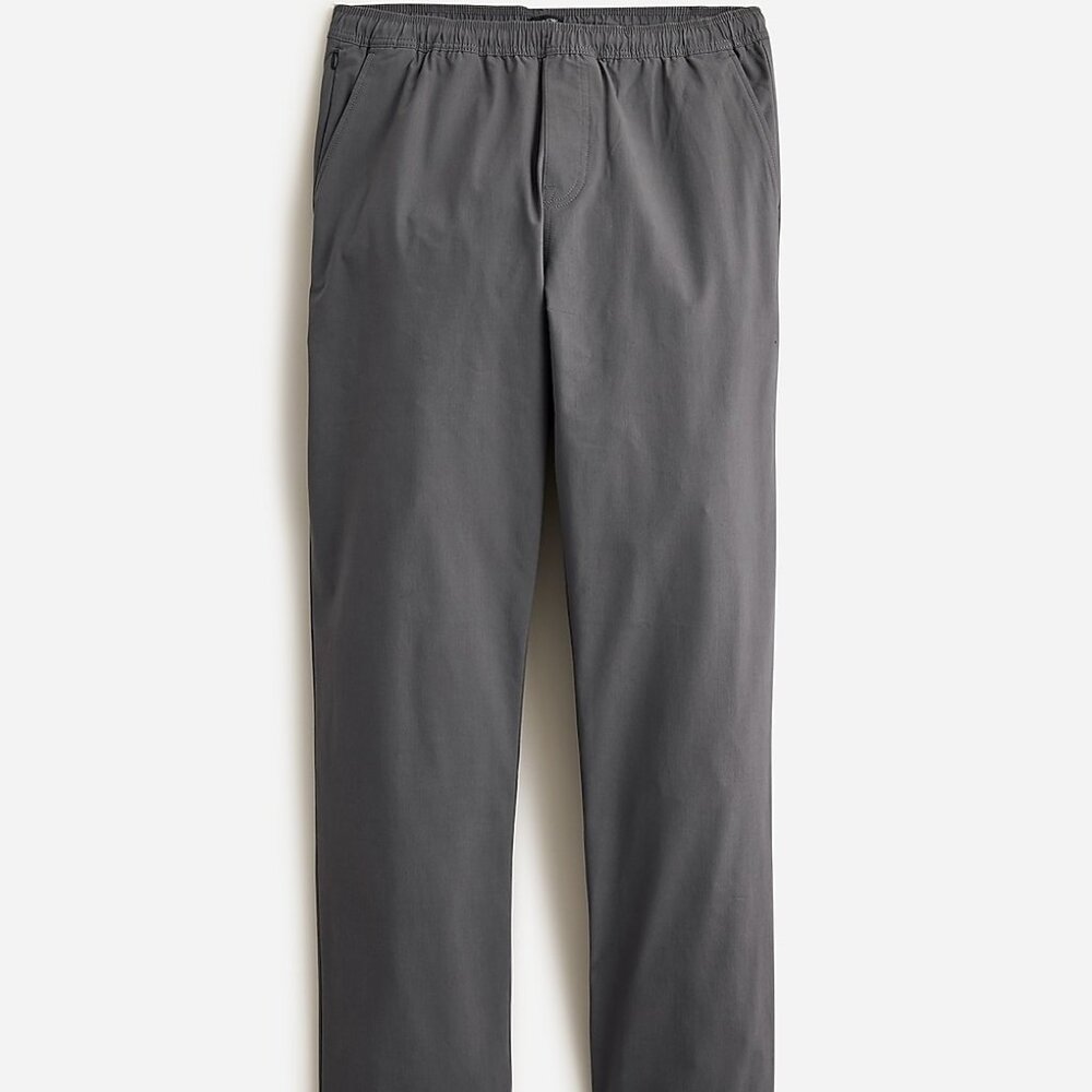 NEW J Crew Performance Tech Dock Pants Mens XS NWT Gray Elastic Drawstring